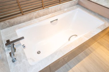 Güzel lüks küvet dekorasyon iç Oda