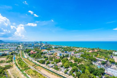 Güzel açık hava manzara ve hua hin şehir manzarası