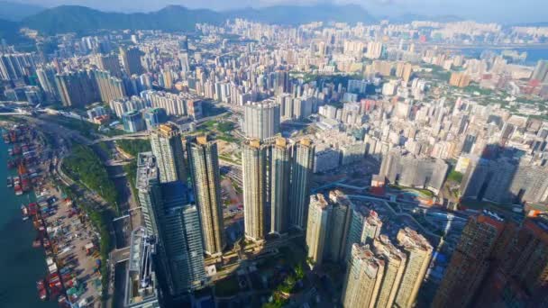 Szenische Aufnahmen Moderner Megalopolis Asiatischer Stadt — Stockvideo