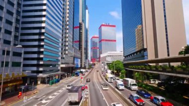 Modern megalopolis Asya şehrinin manzaralı görüntüleri