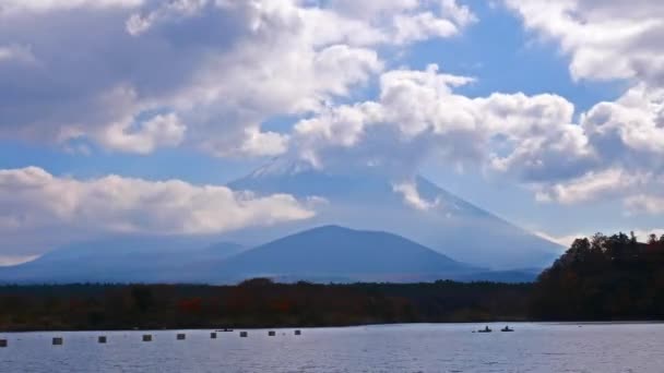 Riprese Panoramiche Della Bellissima Montagna Fuji Giappone — Video Stock