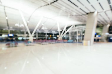 Soyut bulanıklık ve ufuk Havaalanı terminal iç