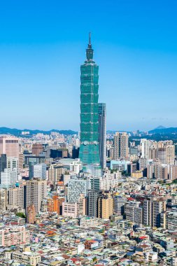 Taipei şehrinin güzel mimarisi
