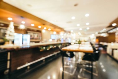 Otel restoranında yemek kahvaltı büfesi bulanıklık