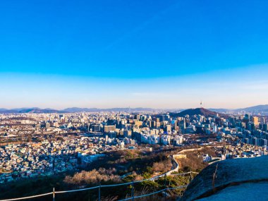 Bina Cityscape Seoul City güzel mimari