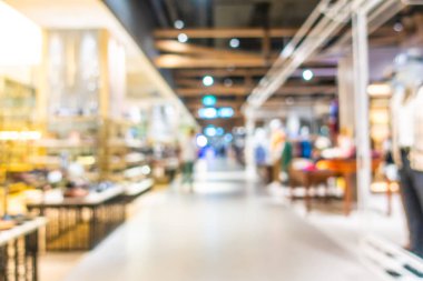 Soyut bulanıklık ve güzel lüks alışveriş merkezi Interio bulanıklık