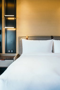 Beyaz rahat yastık Yatak Dekorasyon