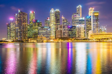 Singapur - 18 Ocak 2019: landma bina güzel mimari