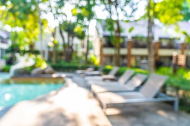 Soyut bulanıklık ve defokus açık yüzme havuzu