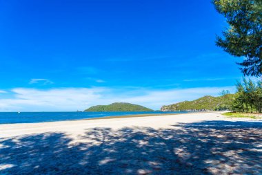 Deniz Okyanusu ve bea güzel açık tropikal doğa manzara
