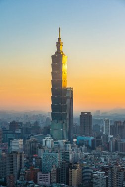 Taipei şehrinin güzel mimarisi