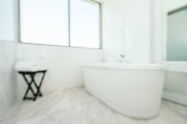 Soyut bulanıklık ve defocused banyo iç dekorasyon