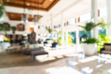 Soyut bulanıklık ve ufuk otel lobi iç