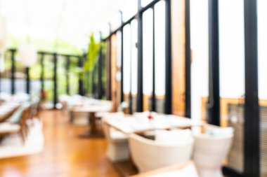 Soyut bulanıklık ve defodaklı kahve dükkanı ve büfe restoran