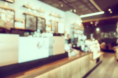 Soyut bulanıklık ve defocused açık büfe restoran ve kahve dükkanı CA