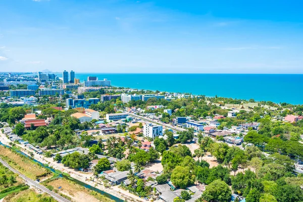 Güzel açık hava manzara ve hua hin şehir manzarası — Stok fotoğraf