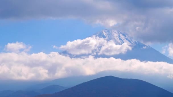 Látványos Felvételeit Gyönyörű Mountain Fuji Japán — Stock videók