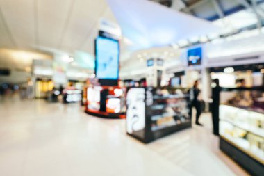 Soyut bulanıklık ve ufuk Havaalanı terminal iç