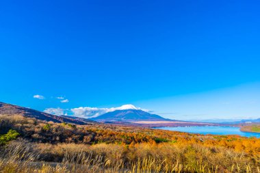 Yamanakako ya da yamanaka göl güzel fuji Dağı