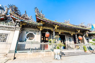 Taipei city Tayvan tapınakta Longshan