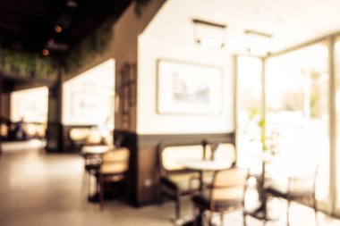 soyut bulanık kahve dükkanı iç mimarisi