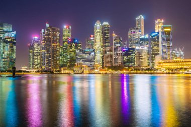 Singapur - 18 Ocak 2019: landma bina güzel mimari