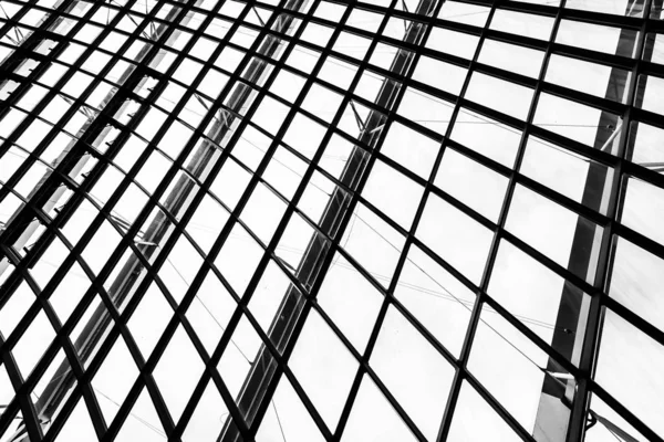 Abstracte glazen venster dak het platform buitenkant — Stockfoto