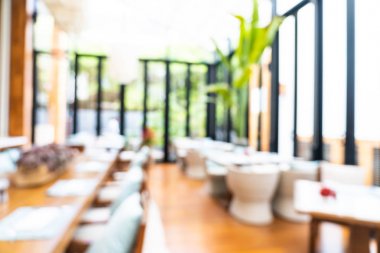 Soyut bulanıklık ve defodaklı kahve dükkanı ve büfe restoran