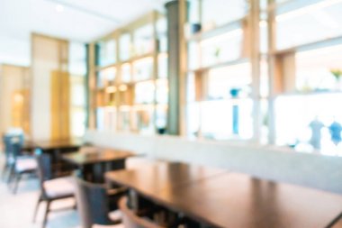 Soyut bulanıklık ve defocused açık büfe restoran ve kahve dükkanı CA