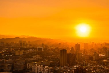 Taipei şehrinin güzel mimarisi