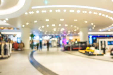 Soyut bulanıklık ve güzel lüks alışveriş merkezi Interio bulanıklık