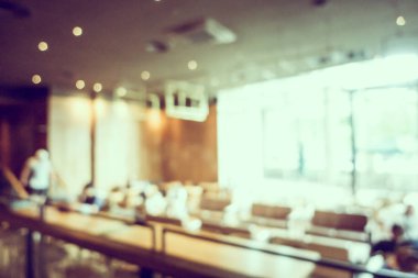 Soyut bulanıklık ve defocused açık büfe restoran ve kahve dükkanı CA