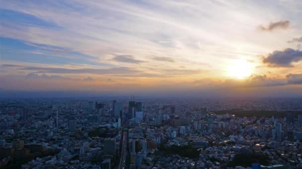 Scénické Záběry Moderního Megalopolis Asijského Města — Stock video