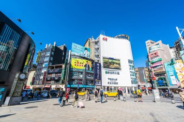 Taipei, Tayvan 30 Kasım 2018: Ximending piyasasıdır popula