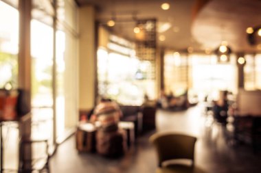 soyut bulanık kahve dükkanı iç mimarisi