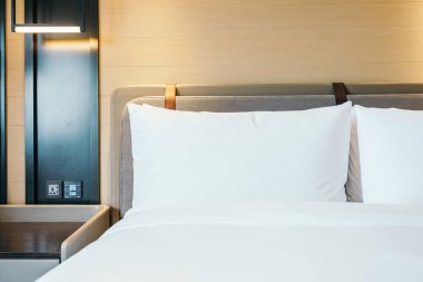 Beyaz rahat yastık Yatak Dekorasyon