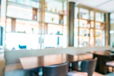 Soyut bulanıklık ve defocused açık büfe restoran ve kahve dükkanı CA