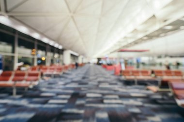 Soyut bulanıklık ve ufuk Havaalanı terminal iç