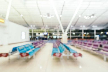 Soyut bulanıklık ve ufuk Havaalanı terminal iç