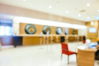 Soyut bulanıklık ve ufuk otel ve lobi iç