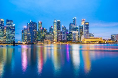 Singapur - 18 Ocak 2019: landma bina güzel mimari