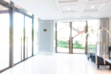 Soyut bulanıklık ve ufuk otel lobi ve salon iç 