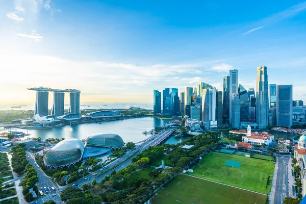 Singapur dış cityscape bina güzel mimari — Stok fotoğraf