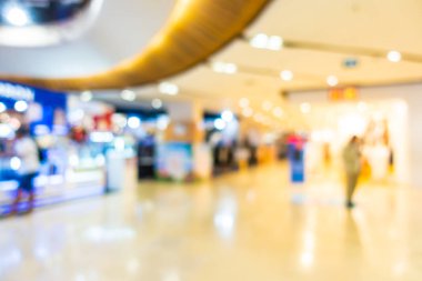 Soyut bulanıklık ve defocused güzel lüks alışveriş merkezi