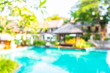 Soyut bulanıklık ve defokus açık yüzme havuzu