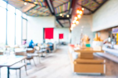 Soyut bulanıklık ve ufuk kafe ve Restoran iç