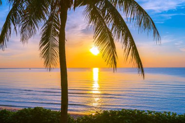 COC ile deniz Okyanusu plajının güzel açık tropikal manzara