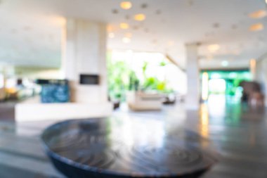 Soyut bulanıklık ve ufuk otel ve lobi iç