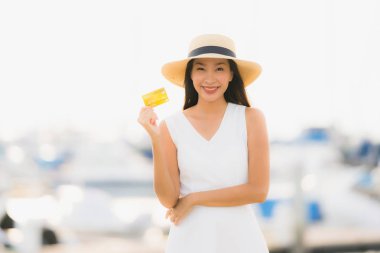 Relax asian eğlence genç gülümsemek güzel kadın mutlu portre