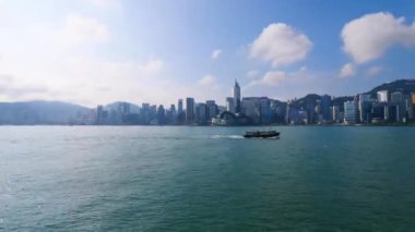 Modern megalopolis Asya şehrinin manzaralı görüntüleri